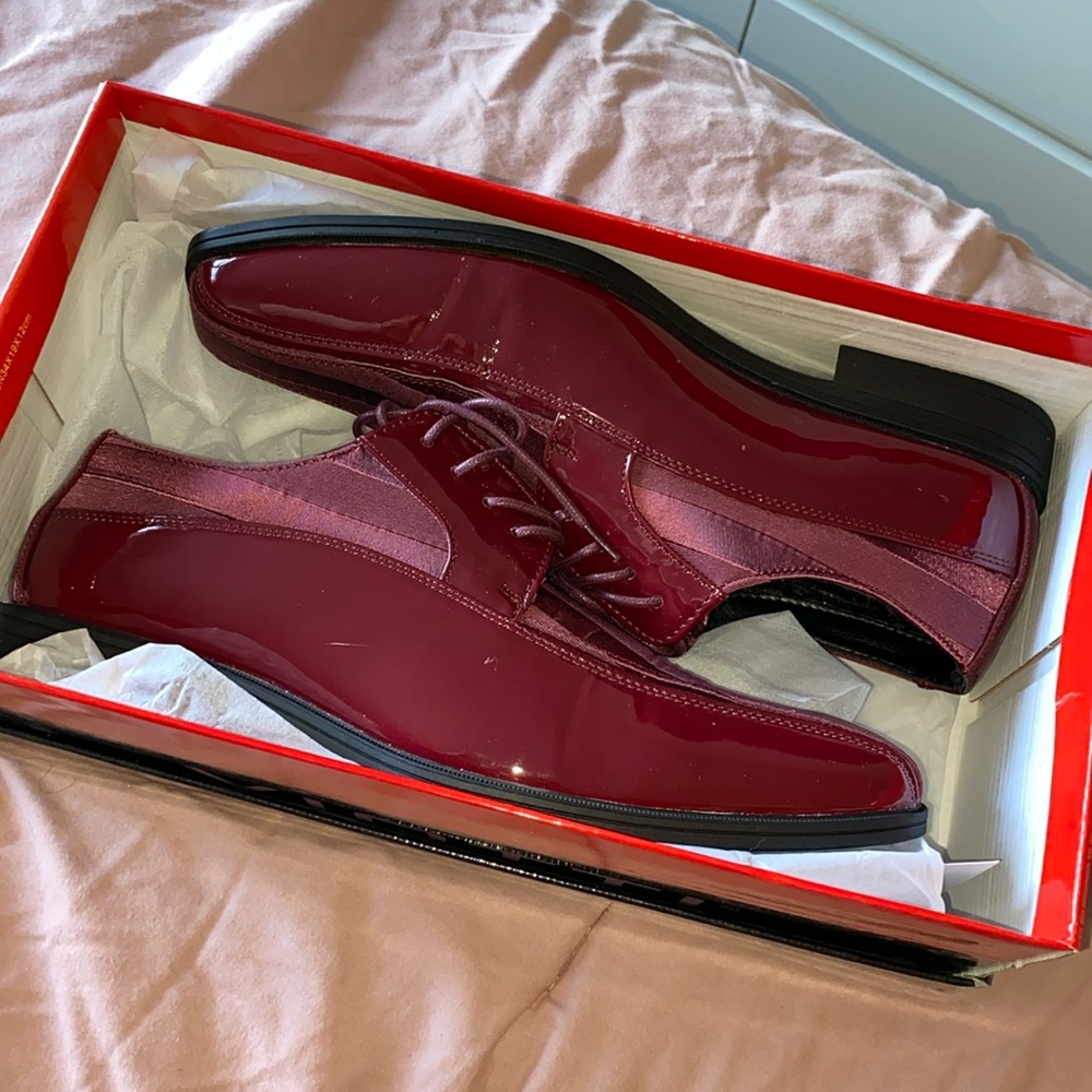 VIOTTI AFTER DARK - MENS SIZE 10.5 Burgundy dress shoes